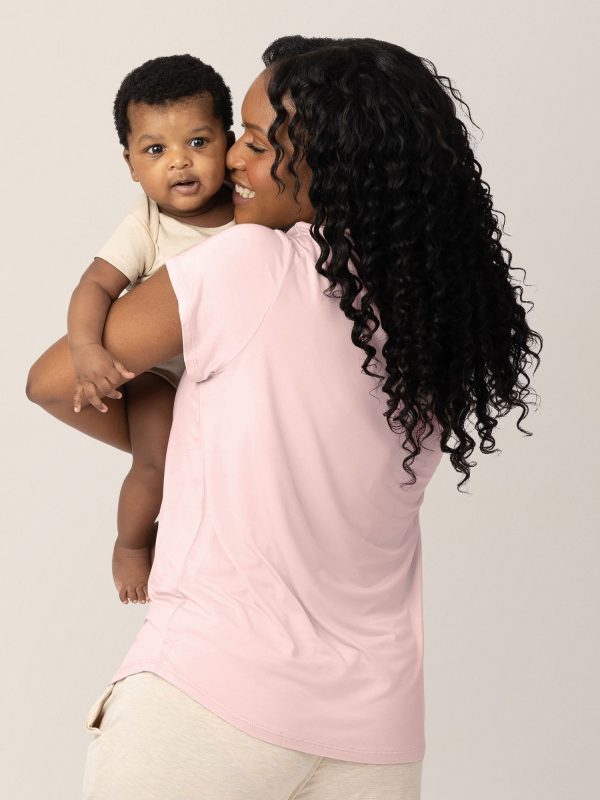 Everyday Maternity & Nursing T-shirt | Dusty Pink Sale - Image 3