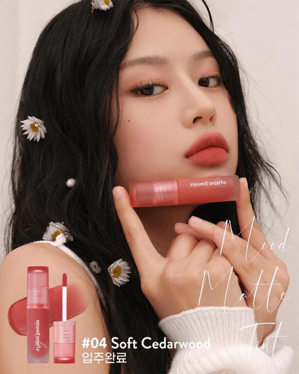 Peripera Ink Mood Matte Tint 04 Soft Cedar Wood Hot on Sale - Image 3