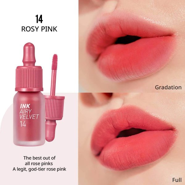 Peripera Ink the Velvet 14 Rosy Pink Hot on Sale - Image 2