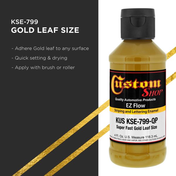 Custom Shop KSE799-4Z Super Fast Gold Leaf Size For Sale - Image 2