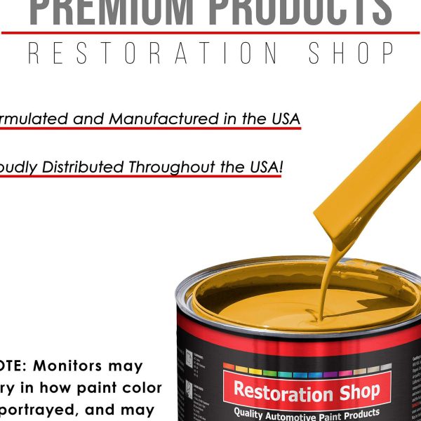 Citrus Yellow - Acrylic Lacquer Auto Paint - Gallon Paint Color Only - Professional Gloss Automotive, Car, Truck, Guitar & Furniture Refinish Coating Discount - Image 4