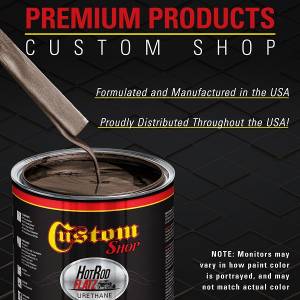 Mahogany Brown Metallic - Hot Rod Flatz Flat Matte Satin Urethane Auto Paint - Paint Gallon Only - Professional Low Sheen Automotive, Car Truck Coating, 4:1 Mix Ratio Online - Image 4