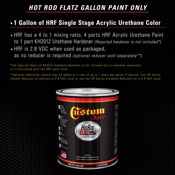 Mahogany Brown Metallic - Hot Rod Flatz Flat Matte Satin Urethane Auto Paint - Paint Gallon Only - Professional Low Sheen Automotive, Car Truck Coating, 4:1 Mix Ratio Online - Image 2