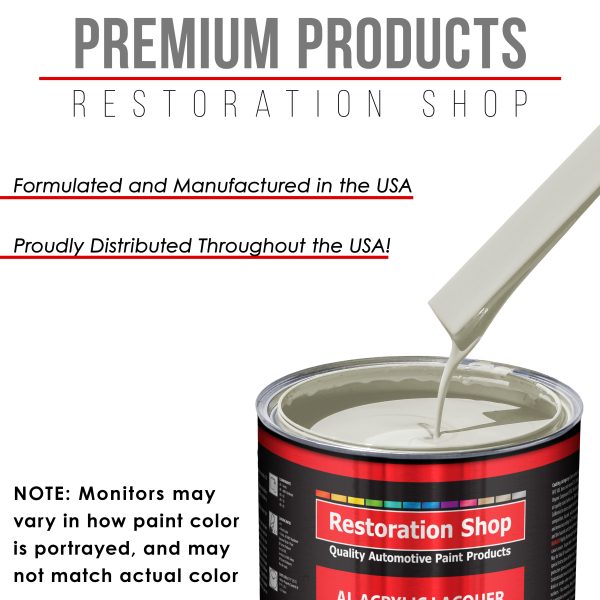 Wispy White - Acrylic Lacquer Auto Paint - Quart Paint Color Only - Professional Gloss Automotive, Car, Truck, Guitar & Furniture Refinish Coating Online Hot Sale - Image 4