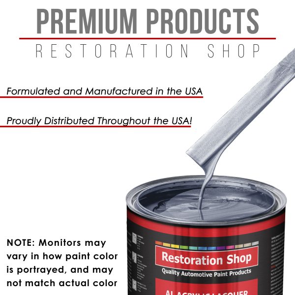 Sonic Blue Metallic - Acrylic Lacquer Auto Paint - Quart Paint Color Only - Professional Gloss Automotive Car Truck Guitar Furniture Refinish Coating Online Hot Sale - Image 4