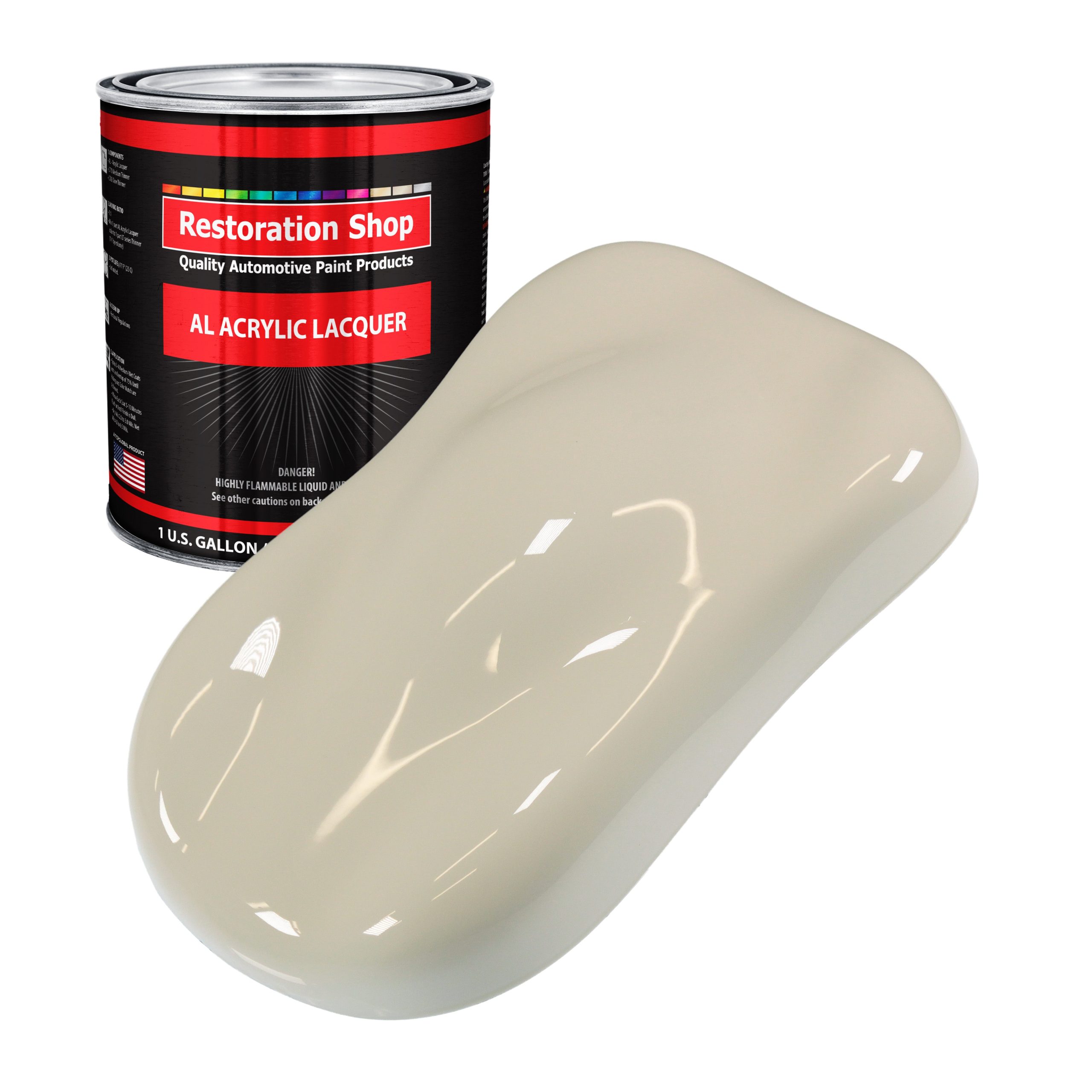 Olympic White – Acrylic Lacquer Auto Paint – Gallon Paint Color Only – Professional Gloss Automotive, Car, Truck, Guitar & Furniture Refinish Coating Online Sale